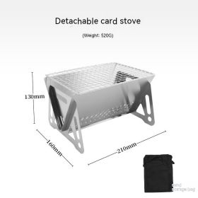 Outdoor Folding Stainless Steel Burning Oven (Option: Barbecue Grill)