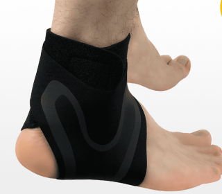 Ankle Support Brace Safety Running Basketball Sports Ankle Sleeves (Option: SM-1pc-Right)