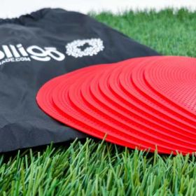 Football Landmark Pad Flat Sign Disc Game Target Soft (Option: Red-23CM)