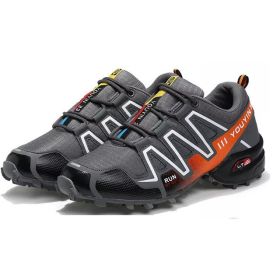 DWZRG Waterproof Hiking Shoes Mountain Climbing Shoes Outdoor Hiking Boots Trekking Sport Sneakers Men Hunting Trekking (Color: see chart, size: 45.0)