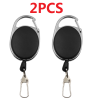 2pcs/4pcs Retractable Key Chain Reel Badge Holder Fly Fishing Zinger Retractor With Quick Release Spring Clip Fishing Accessories